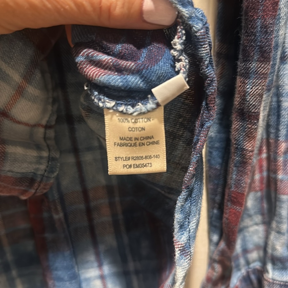 Bella Dahl Plaid Button-Up Shirt - Picture 4 of 4